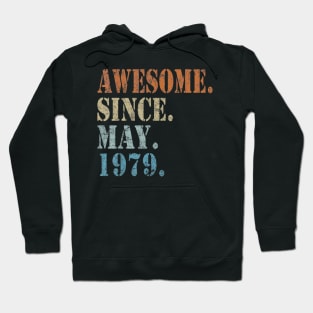 41th Birthday gift 41 Years Old Awesome Since May 1979 Hoodie